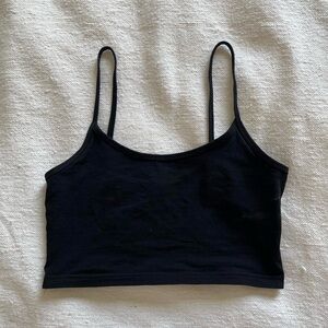 TNA Classic Black Skinny Strap Tank Top